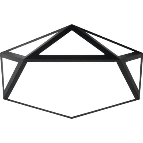 Creative geometric ceiling lamp simple modern polygon led master bedroom room lamp nordic style study lamp