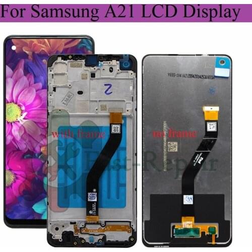 6.5 super amoled For Samsung Galaxy A21 Lcd A215 SM-A215U LCD Display Touch Screen Digitizer Glass Assembly For samsung A21 lcd