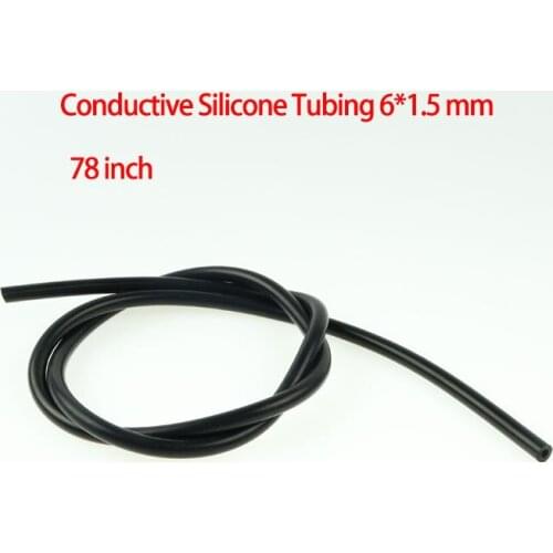 78inch 6mm OD 1.5mm ID Conductive Silicone Rubber Tube TENS / ESTIM / E-STIM Machine