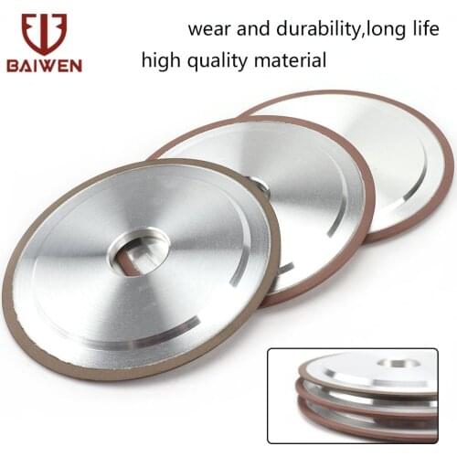100/125/150/200mm Diamond Grinding Wheel enhanced Resin Bond Grinder for Tungsten Steel Milling Cutter Sharpener Tool 240Grit
