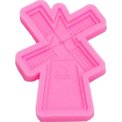 Big Windmill Ship Fondant Silicone Mold Diy Pirate Ship Sailing Chocolate Mould 17-395