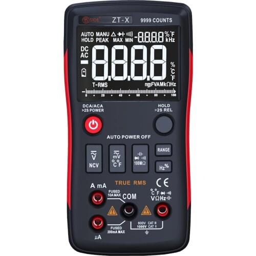 Digital Multimeter With Backlight LCD Display 9999 Counts NCV Test Digital Meter Measures Voltage Tester