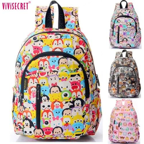 Children' s Tsum Waterproof Nylon Kindergarten School Bags Backpacks For Girls Boys Kids Kawaii Cartoon Mochila Escolar Kids