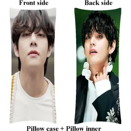 Home sleeping woman gift Kim Tae Hyung Long Body Pillows include pillow inner filler