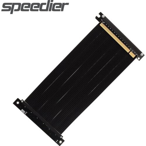 GEN4 PCI Express 4.0 16x Flexible Cable Card High Speed Extension Port Adapter Riser Card 1 Slot PCIe 4.0 X16 Riser Reverse GPU