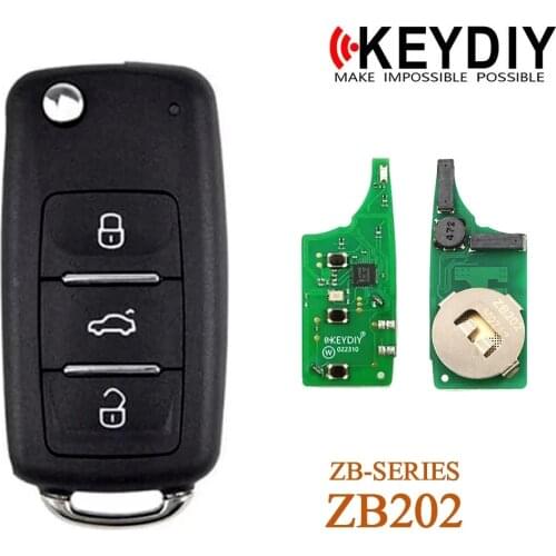 HKOBDII KEYDIY KD ZB Series ZB202 Smart Key Keyless go Remote Car Key Remote for KD-X2