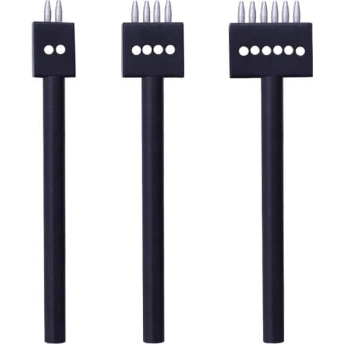 4mm stitch hole punch tool prong 2/4/6 4 Prong Hole Diameter Punch Tools Round Row Punch Drill