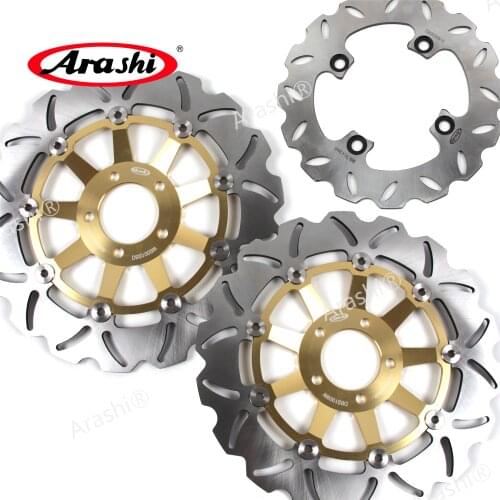 ARASHI Fit KAWASAKI ZX-9R NINJA Front Rear Brake Rotors Brake Disc Set For KAWASAKI NINJA ZX9R 2000-2001 DBS1009W