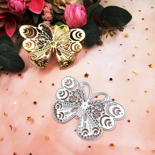 Butterfly Pattern Edge Lace Frame Metal Cutting Dies Stencils for DIY Scrapbooking Decorative Embossing DIY Paper Cards