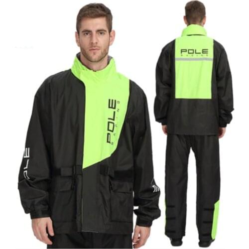 New Fashion Outdoor Sports Fishing Man & Woman Waterproof Raincoat Suit Motorcycle rain jacket poncho Large Size rain coat