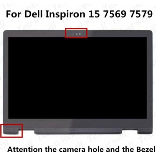Original 15.6'' For Dell Inspiron 15 7569 7579 assembly 4F59D 04F59D B156HAB01.0 LCD Display Touch screen Digitizer 1920*1080