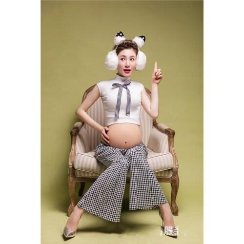 Shoulderless Maternity Dresses For Photo Shoot Sexy Maxi Maternity Gown Long Pregnant Women Photography Prop Pregnancy Dress