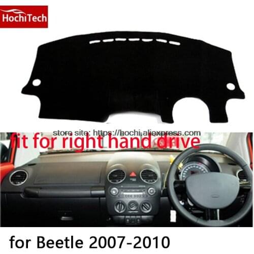 For Volkswagen VW beetle right hand drive dashboard mat Protective pad black car-styling Interior Refit Sticker Mat products