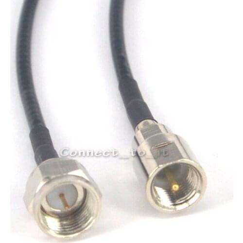 RF Coaxial F male Bulkhead to FME male Connector USB Modem Adapter Extension Cable 20 CM