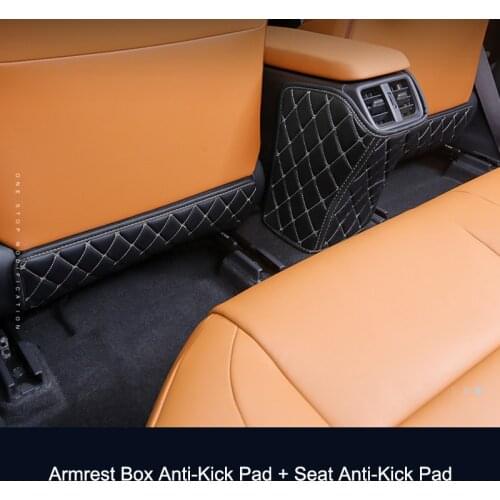 QHCP Car Styling Leather Car Seat Anti-kick Pad Armrest Anti Kick Anti-dirty Mat Interior Accessories For Leuxs UX200 260H 2019