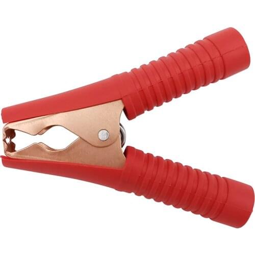 2Pcs 90mm 100A Alligator Crocodile Clips Terminals Electrical Connection Car Battery Connectors Insulated Crocodiles Clamps