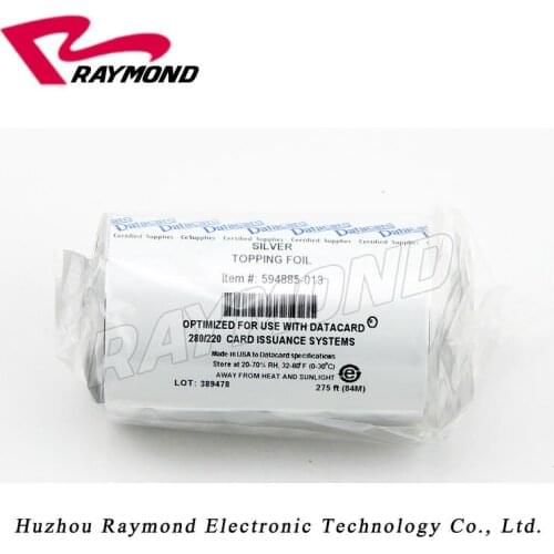 Original Datacard 280P / 275 / 295 card embosser 594885-013 silver topping foil
