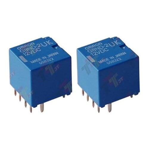 2PCS Genuine Omron G8ND-2U G8ND-2UK Relay FOR Renault FOR BMW X5/X6 12VDC 25A