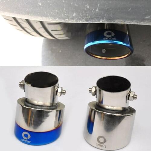 Car Vehicle Stainless Steel Tail Throat Exhaust System Muffler Pipe For Mercedes Smart 453 fortwo forfour 2015-2019 Accessories