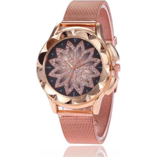 Wish Explosion Models Watch Female Foreign Trade Luck Creative Disk Ms Leisure Gauzes Watch Quartz Watch