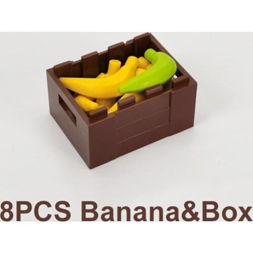 Banana&Container Box Building Blocks Compatible Major Brand Kids Assembled Toys 30150 Early Learning MOC Handmade Design