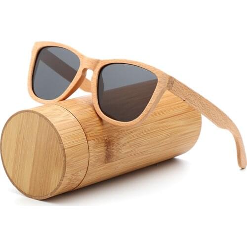 Fashion Square Handmade Lady sunglasses Natural Wood High Quality Travel Men and Women Polarized Sunglasses