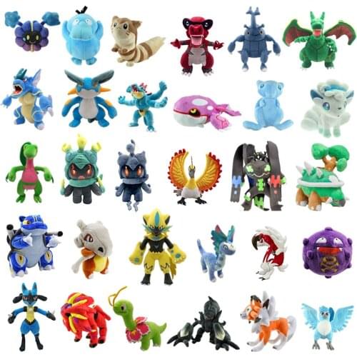 Pokemon Solgaleo Cosmog Tyranitar Zapdos Darkrai Mew Furret Treecko Stuffed Hobby Anime Plush Doll Toys birthday Gift Peluches
