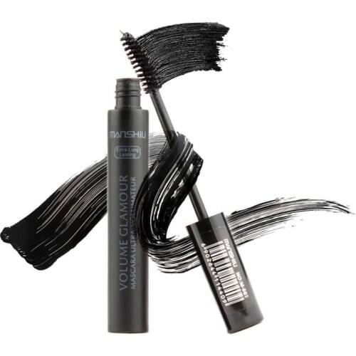 New Quick Dry Silk Fiber Lash Mascara Waterproof Mascara For Eyelash Extension Black Thick Lengthening Eye Lashes Cosmetics Hot