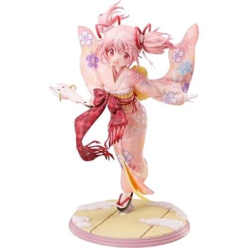 Pre-Sale Puella Magi Madoka Magica Kaname Madoka Cartoon Anime Action Figures PVC Model Hand-Made 22 Cm Collectible Toy Gift