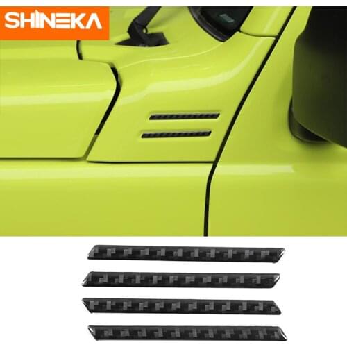 SHINEKA Chromium Styling For Suzuki Jimny Car A-pillar Corner Decorative Cover Stickers For Suzuki Jimny 2019 2020 Car Styling