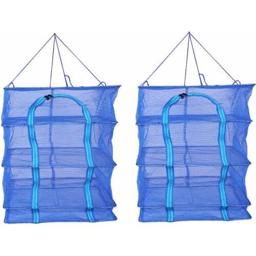 3/5 Foldable Thickened Sunning Net Fruit Sunning Net Anti Mosquito Anti Fly Fishing Net Net Drying Rack Fishing Accessories