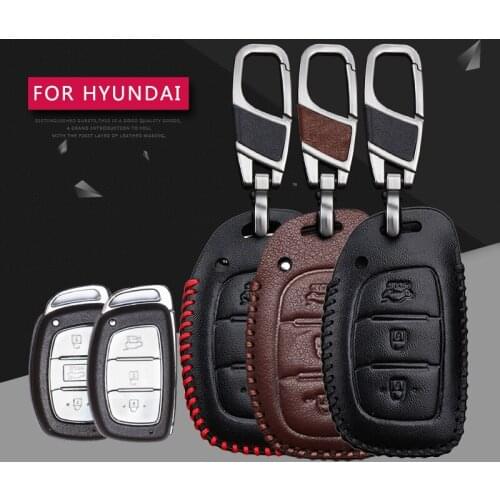 Remote Smart Car Key Case Cover For Hyundai i10 i20 i30 HB20 IX25 IX35 IX45 TUCSON Avante Auto Key Shell Car Accessories Keyring
