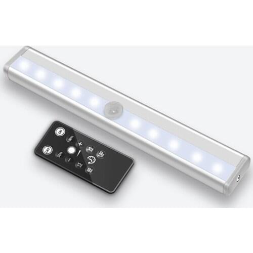 LED PIR Motion Sensor Under Cabinet Light 10 LEDs Kitchen Lighting Bedroom Lamp Closet Wardrobe Lamps Cupboard Night Lights