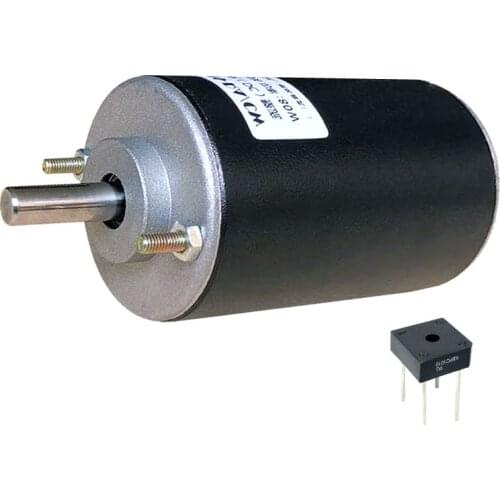 51MM 220V DC Motor Micro Lathes CW CCW Low Noise Grinding Drilling Polishing 3000/6500RPM 40-80W