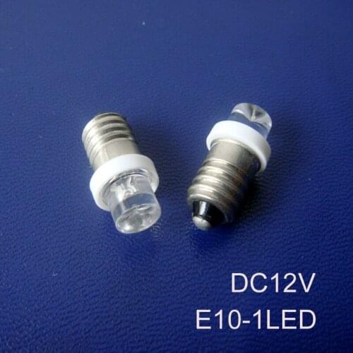 High quality 12V E10 led Indicator light,e10 led warning lights,pilot lights,car led E10 bulb,led lamp free shipping 20pcs/lot