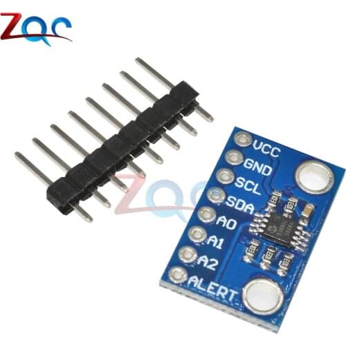 High Accuracy Temperature Sensor MCP9808 I2C Breakout Board Module 2.7V-5V Logic Voltage for Ardunio in Stock
