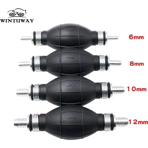 WINTUWAY Universal Motorcycle Fuel Pump 6/8/10/12mm Option Gasoline Diesel Hand Pump Pumping Pipe All Fuel Gasoline Boats Supply