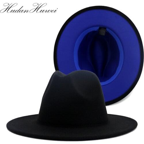 2020 New Hot Sell Woolen Felt Fedora Hat for Woman Men Unisex Cotton Jazz Holiday Travel Church Cap Fedora L XL