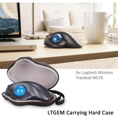 LTGEM EVA Hard Travel Carrying Case For Logitech Wireless Trackball M570 Mouse Protective Pouch