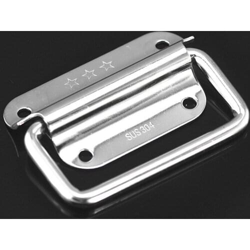 4PCS/LOT HIGH QUALITY 304 Stainless Steel handles L100MM for suitcases bag Metal strap bag accessories suitcase repair parts