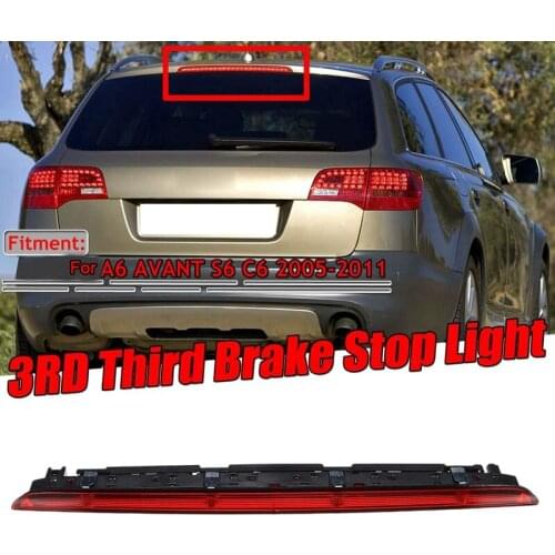 Car High Level LED Third Brake Light Assembly Brake Rear Tail Light For- A6 AVANT S6 C6 2005-2011 4F9945097