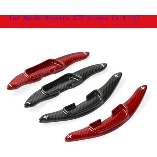 Car Accessories 2PCS Quality carbon fibre Steering Wheel Shift Paddle Shifter for Mazda Onxeira ATZ Atenza Cx-4 Cx5