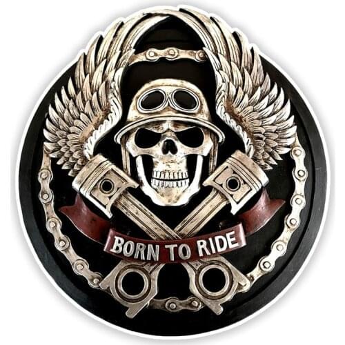 Car Stickers Decor Motorcycle Decals Skull Decorative Accessories Creative Sunscreen Waterproof PVC,15cm*14cm