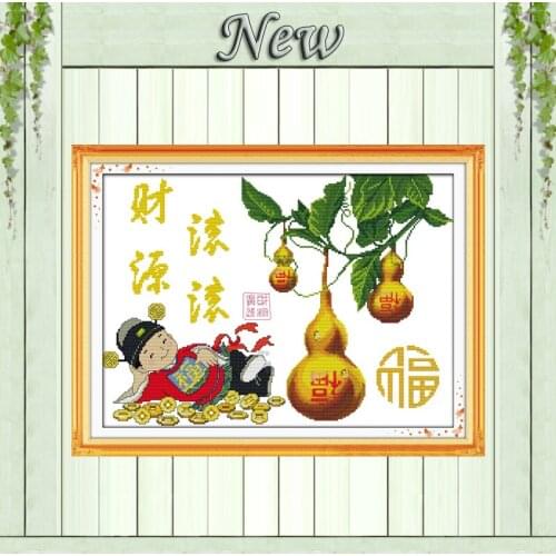 Blessing Treasures fill the home decor painting counted print on canvas DMC 11CT 14CT Cross Stitch kit needlework embroidery Set