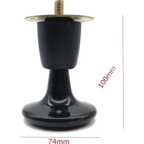 Lychee Black Adjustable Furniture Universal Feet Leg DIY Iron Small Cabinet Furniture Legs Modern Home Classic Accessories