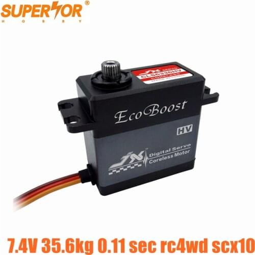 CLS6336HV JX Ecoboost 36kg 7.4V Alum. Shell Metal gear Coreless Digital Servo for rc4wd scx10 1/8 RC car crawler buggy