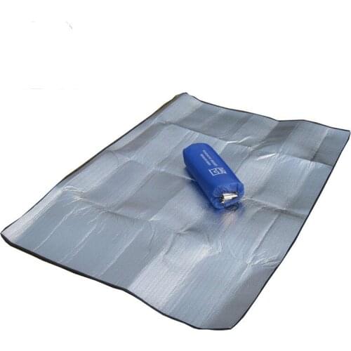 Double aluminum moisture-proof picnic mat beach camping tent eva blanket outdoor camp folding sleeping pad portable bed
