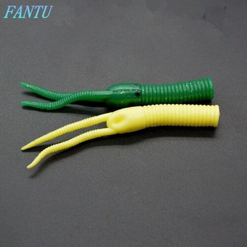 FANTU Fishing Soft Lures 9cm/6g Artificial Thread Needle Tail Worm Baits Pescaria Acessorioss Fishing Soft lures Tackles