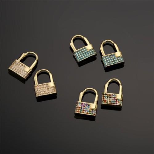 Funmode Trendy Style Padlock Design Drop Earring Dangle Earring For Women Jewelry Gifts brincos feminino Wholesale FE235