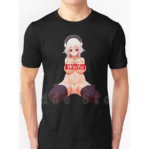 Super Sonico T Shirt Men Cotton Cotton S-6Xl Anime Manga Cute Kawaii Lewd Hot Sexy Anime Girl Weeb Hentai Waifu Oppai Sonico